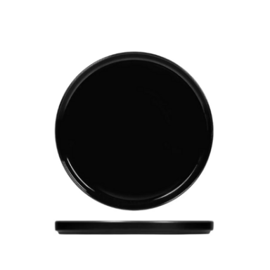 Teller flach Nordic schwarz